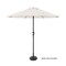 Nature Spring Patio Umbrella, Outdoor Shade with Easy Crank for Table, Deck, Balcony, Porch, Backyard, 9-foot (tan) 361962BFE - alternate 3